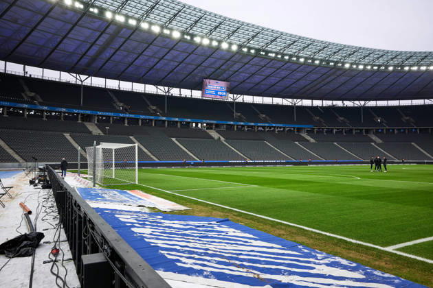 Mood picture Olympiastadion Berlin, Hertha BSC Berlin, wintry, GER, Hertha BSC vs ,SV Darmstadt 98, 2 Bundesliga, Season 2025 2026, 20 Matchday, 01 02 2026 DFL REGULATIONS PROHIBIT ANY USE OF PHOTOGRAPHS AS IMAGE SEQUENCES AND OR QUASI VIDEO GER, Hertha BSC vs ,SV Darmstadt 98, 2 Bundesliga, Season 2025 2026, 20 Matchday, 01 02 2026 Berlin Copyright: xClaudiusxRauch,xEibner-Pressefotox xClaudiusxRauchx EP_CRH