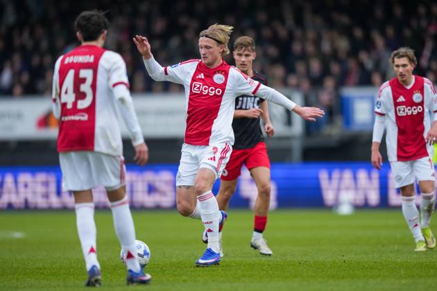 ROTTERDAM , 01-02-2026 , Stadium Woudestein , season 2025 2026 , Dutch Eredivisie football , match between Excelsior Rotterdam and Ajax , picture shows Ajax player Kasper Dolberg Excelsior - Ajax x201237221x Copyright:
