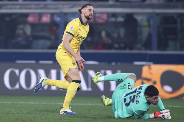 Adrien Rabiot of AC Milan scores the goal of 0-3 during the serie A match between Bologna FC and AC Milan at Renato dall™Ara stadium in Bologna (Italy), February 3, 2026. massimilianoxcarnabuci