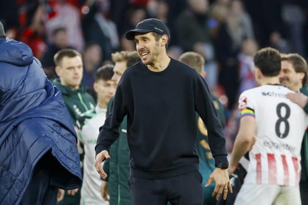Julian Schuster SC Freiburg, Coach after the match , Germany, Soccer, 1 Bundesliga, Matchday 21, 2025 2026, SC Freiburg vs SV Werder Bremen, 07 02 2026, Freiburg im Breisgau Europa Park Stadion Germany Copyright: xGrantxHubbsx