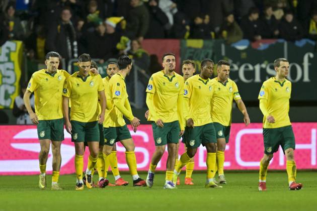 SITTARD , 17-01-2026 , Fortuna Sittard Stadium , season 2025 2026 , Dutch Eredivisie football , match between Fortuna Sittard and Sparta , picture shows , Fortuna Sittard celebrating 1-0 Fortuna Sittard - Sparta x201377917x Copyright: