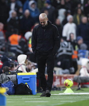 Liverpool v Manchester City, FA Premier League 08.02.26 Liverpool v Manchester City, FA Premier League Bradley Ormesher The Times Pep Guardiola manager of Manchester City Copyright: xBradleyxOrmesherx NINTCHDBPICT001057454358