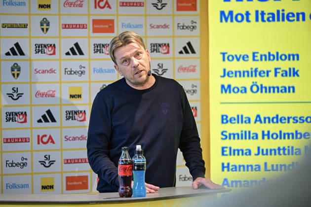 STOCKHOLM, SWEDEN 20260218 Swedish national team captain Tony Gustavsson during the Swedish Football Association s press conference where the women s squad for the World Cup qualifiers is presented STOCKHOLM SWEDEN x10658x  Copyright: xMagnusxLejhall TTx WOMEN S FOOTBALL TEAM WORLD CUP QUALIFYING