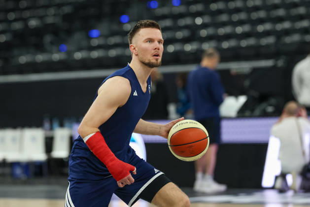 Martin Hermannsson Alba Berlin, 15 , GER, Alba Berlin, Training, Basketball, BBL Pokal, BMW TOP FOUR, Season 2025 2026, 20 02 2026, GER, Alba Berlin, Training, Basketball, BBL Pokal, BMW TOP FOUR, Season 2025 2026, 20 02 2026 Muenchen Copyright: xEibner-Pressefoto JennixMaulx EP_JML