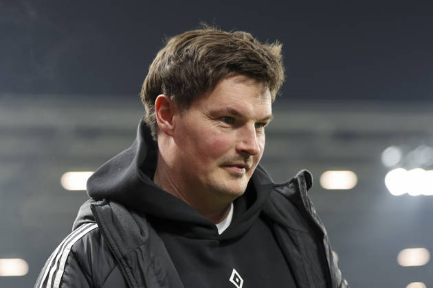 Merlin Polzin Hamburger SV, Coach , Germany, Soccer, 1 Bundesliga, Matchday 23, 2025 2026, 1 FSV Mainz vs Hamburger SV, 20 02 2026, Mainz Mewa Arena Germany Copyright: xGrantxHubbsx
