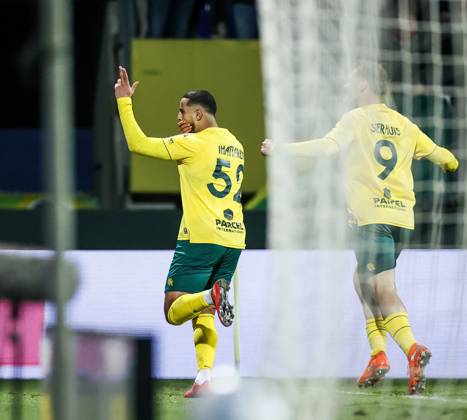 SITTARD - Mohamed Ihattaren of Fortuna Sittard celebrates the 1-0 goal during the Dutch Eredivisie match between Fortuna Sittard and Excelsior at the Fortuna Sittard stadium on February 20, 2026, in Sittard, Netherlands. PIETER STAM DE JONGE ANP Eredivisie 2025-2026 xVIxANPxSportx xxANPxIVx 551308949 originalFilename: 551308949
