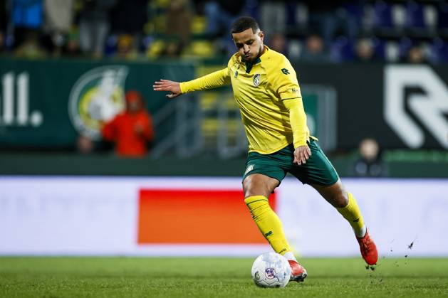 SITTARD - Mohamed Ihattaren of Fortuna Sittard scores the 1-0 penalty during the Dutch Eredivisie match between Fortuna Sittard and Excelsior at the Fortuna Sittard stadium on February 20, 2026, in Sittard, Netherlands. PIETER STAM DE JONGE ANP Eredivisie 2025-2026 xVIxANPxSportx xxANPxIVx 551308954 originalFilename: 551308954