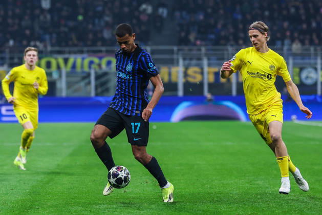 Andy Diouf of FC Internazionale seen in action during UEFA Champions League 2025 26 League Knockout Play-off Second Leg football match between FC Internazionale and FK Bodo Glimt at San Siro Stadium in Milan Italy on 24 February 2026. Milan Stadio Giuseppe Meazza Milan Italy Copyright: xEPhotopressx SP24-1373-061