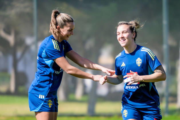 260226 Julia Zigiotti Olme of the Swedish women s national football team at a training session on February 26, 2026 in Albuferia Photo Ludvig Thunman BILDBYRAN code LT LT0774 fotboll football soccer fotball träning practice training sverige sweden dam bbeng Copyright: LUDVIGxTHUNMAN BB260226LT014