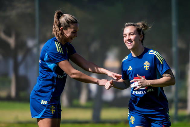 260226 Julia Zigiotti Olme of the Swedish women s national football team at a training session on February 26, 2026 in Albuferia Photo Ludvig Thunman BILDBYRAN code LT LT0774 fotboll football soccer fotball träning practice training sverige sweden dam bbeng Copyright: LUDVIGxTHUNMAN BB260226LT039