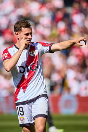 Rayo Vallecano vs Athletic Club de Bilbao - LaLiga EA Sports - 28 02 2026 Jorge de Frutos of Rayo Vallecano celebrates his goal during the LaLiga EA Sports match between Rayo Vallecano and Athletic Club de Bilbao at Nuevo Vallecas Stadium on February 28, 2026 in Madrid, Spain. Madrid Spain Copyright: xMarinaxFrutos PGSxPhotoxAgencyx