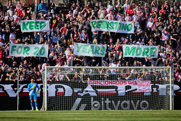 Rayo Vallecano vs Athletic Club de Bilbao - LaLiga EA Sports - 28 02 2026 Fans of Rayo Vallecano during the LaLiga EA Sports match between Rayo Vallecano and Athletic Club de Bilbao at Nuevo Vallecas Stadium on February 28, 2026 in Madrid, Spain. Madrid Spain Copyright: xMarinaxFrutos PGSxPhotoxAgencyx