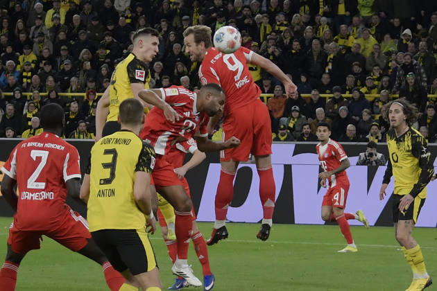 Nico Schlotterbeck Dortmund 4 scores the goal for 1 0 28 02 2026 ¢ Football ¢ Borussia Dortmund vs FC Bayern Muenchen , Signal Iduna Park, Dortmund, DFB DFL REGULATIONS PROHIBIT ANY USE OF PHOTOGRAPHS AS IMAGE SEQUENCES AND OR QUASI VIDEO Copyright: xpepphotox xHorstxMauelshagenx pep00321, pep_20260228_hm_293891