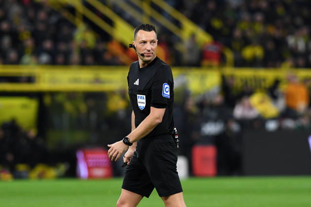 Referee Sven Jablonski looks on during the Bundesliga match between Borussia Dortmund and FC Bayern München, Signal Iduna Park on February 28, 2026 in Dortmund, Germany Photo by Ralf Treese DeFodi Images Referee Sven Jablonski looks on during the Bundesliga match between Borussia Dortmund and FC Bayern München at Signal Iduna Park on February 28, 2026 in Dortmund, Germany Photo by Ralf Treese DeFodi Images DFL regulations prohibit any use of photographs as image sequences and or quasi video Photo by Ralf Treese DeFodi Images