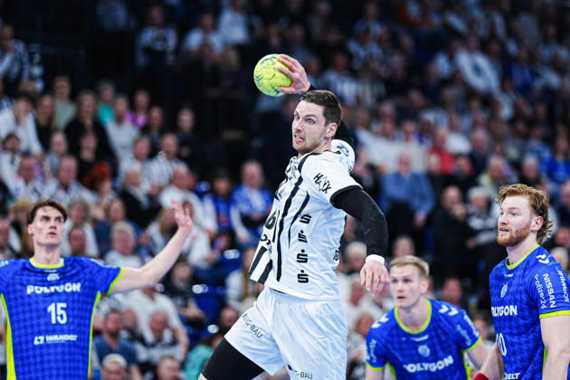Throw Goal Hendrik Pekeler THW Kiel, 61 GER, THW Kiel vs VfL Gummersbach, Handball, 1 Bundesliga, Matchday 23, Season 2025 2026, 28 02 2026 GER, THW Kiel vs VfL Gummersbach, Handball, 1 Bundesliga, Matchday 23, Season 2025 2026, 28 02 2026 Kiel Copyright: xEibner-Pressefoto MarcelxvonxFehrnx EP_MFN