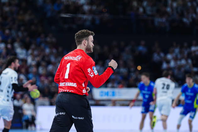 Cheers after parade Gonzalo Perez de Vargas THW Kiel, 01 GER, THW Kiel vs VfL Gummersbach, Handball, 1 Bundesliga, Matchday 23, Season 2025 2026, 28 02 2026 GER, THW Kiel vs VfL Gummersbach, Handball, 1 Bundesliga, Matchday 23, Season 2025 2026, 28 02 2026 Kiel Copyright: xEibner-Pressefoto MarcelxvonxFehrnx EP_MFN