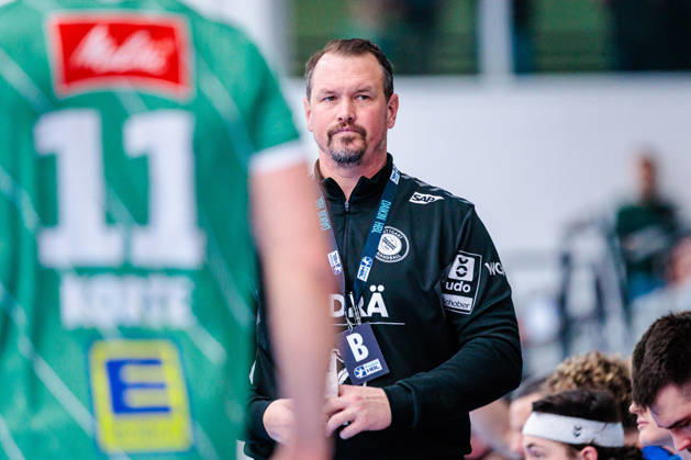 Misha Kaufmann TVB Stuttgart, Coach GER, GWD Minden vs TVB Stuttgart, Handball, 1 Bundesliga, Matchday 23, Season 2025 2026, 01 03 2026 GER, GWD Minden vs TVB Stuttgart, Handball, 1 Bundesliga, Matchday 23, Season 2025 2026, 01 03 2026 Minden Copyright: xEibner-Pressefoto JanxRollingerx EP_JSK