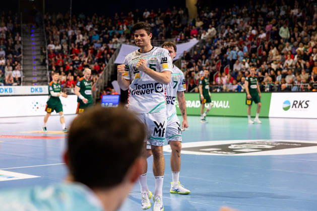Rutger TEN VELDE FRISCH AUF Goeppingen, 05 jubilation, joy, passion, success, emotion, enthusiasm, positive emotions GER, TSV Hannover Burgdorf vs FRISCH AUF Goeppingen, Handball, Bundesliga, Matchday 23, Season 2025 2026, 01 03 2026, GER, TSV Hannover Burgdorf vs FRISCH AUF Goeppingen, Handball, Bundesliga, Matchday 23, Season 2025 2026, 01 03 2026, Hannover Copyright: xEibnerxPressefoto OliverxSchmidtx EP_OST