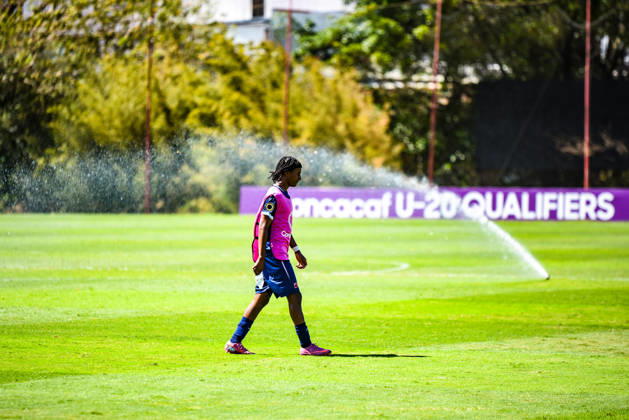 Costa Rica national team, Nationalteam against Bermuda National team. 2026 Concacaf Under - 20 Qualifiers Bermuda National team substitute players enter the pitch previous to the match between the U-20 National Teams of Costa Rica and Bermuda, played on 02.03.26 at at the FCRF-Plycem Sports Complex in Alajuela, Costa Rica as part of the 2026 Concacaf Under - 20 Qualifiers. Photo Jose Campos PMEimages. Alajuela Alajuela Costa Rica Copyright: xJosexCamposx xPMEimagesx