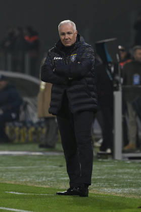 Frosinone s head coach Massimiliano Alvini during the Serie BKT soccer match between Frosinone and Pescara at the Frosinone™s Benito Stirpe stadium, Italy - Wednesday, March 04, 2026 - Soccer ( Photo by Fabrizio Corradetti LaPresse )  Copyright: xFabrizioxCorradetti LaPressex