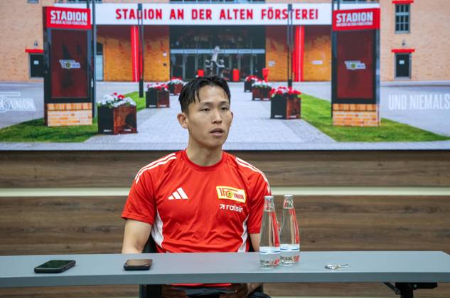 Soccer, Men, Season 2025 2026, 1 Bundesliga, 1 FC Union Berlin, Media round with Woo Yeong Jeong Wooyeong, 1 FC Union Berlin , 05 03 2026, Copyright: xMatthiasxKochx