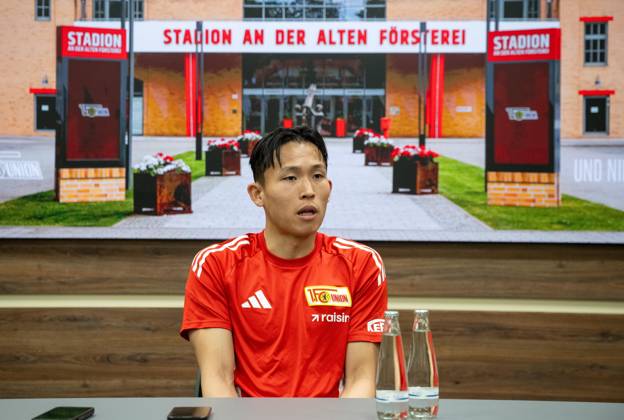 Soccer, Men, Season 2025 2026, 1 Bundesliga, 1 FC Union Berlin, Media round with Woo Yeong Jeong Wooyeong, 1 FC Union Berlin , 05 03 2026, Copyright: xMatthiasxKochx
