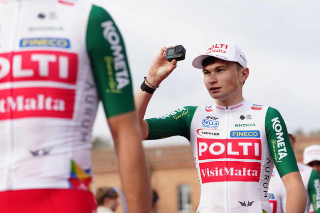 TEAM POLTI VISIT MALTA during the team presentation of the Strade Bianche e Strade Bianche Women cycling race in Siena - Tuscany - Italy - Friday, March 6 2026. - cycling Copyright: xPaolone xLaPressex