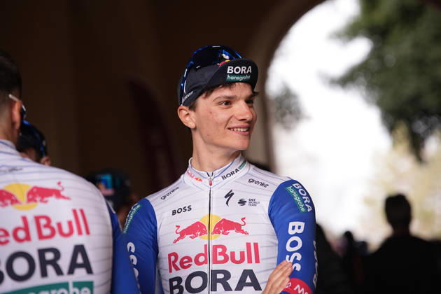 RED BULL - BORA - HANSGROHE during the team presentation of the Strade Bianche e Strade Bianche Women cycling race in Siena - Tuscany - Italy - Friday, March 6 2026. - cycling  Copyright: xMarcoxAlpozzi xLaPressex