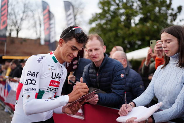UAE TEAM EMIRATES XRG during the team presentation of the Strade Bianche e Strade Bianche Women cycling race in Siena - Tuscany - Italy - Friday, March 6 2026. - cycling Copyright: xPaolone xLaPressex