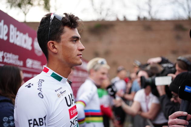 UAE TEAM EMIRATES XRG during the team presentation of the Strade Bianche e Strade Bianche Women cycling race in Siena - Tuscany - Italy - Friday, March 6 2026. - cycling  Copyright: xPaolone xLaPressex