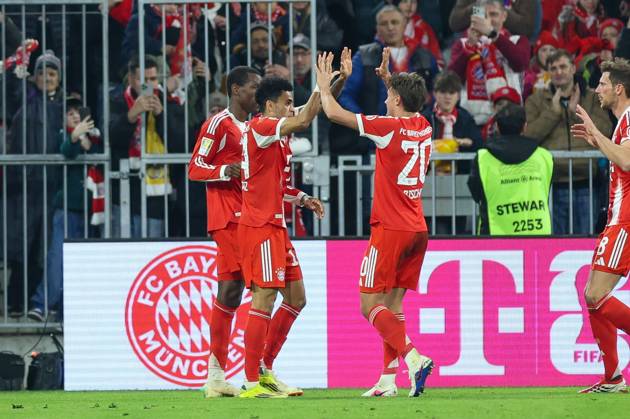 Goal celebration by Luis Diaz 14 FC Bayern Muenchen to 1 0, FC Bayern Muenchen vs Borussia Moenchengladbach, Football, 1 Bundesliga, 25 Matchday, 06 03 2026 DFB regulations prohibit any use of photographs as image sequences and or quasi video Muenchen Bayern Germany Copyright: xkolbert-press ChristianxKolbertx