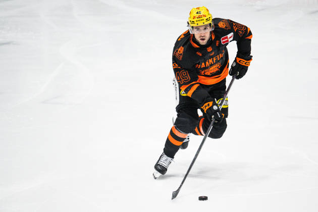 Michael Joyaux Loewen Frankfurt, 49 GER, Loewen Frankfurt vs Iserlohn Roosters, Ice Hockey, Penny DEL, 49 Matchday, Season 2025 2026, 06 03 2026 Eibner Pressefoto Attila Ziga GER, Loewen Frankfurt vs Iserlohn Roosters, Ice Hockey, Penny DEL, 49 Matchday, Season 2025 2026, 06 03 2026 Frankfurt Copyright: xEibner-Pressefotox EP_AZA
