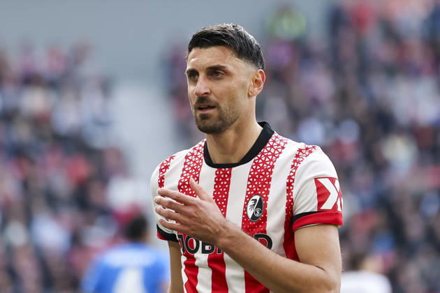 Vincenzo Grifo SC Freiburg, 32 , Germany, Soccer, 1 Bundesliga, 25 Matchday, 2025 2026, SC Freiburg vs Bayer 04 Leverkusen, 07 03 2026, Freiburg im Breisgau Europa Park Stadium Germany Copyright: xGrantxHubbsx