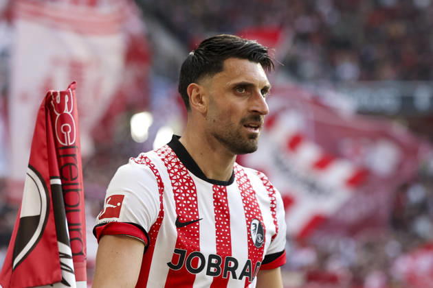 Vincenzo Grifo SC Freiburg, 32 , Germany, Soccer, 1 Bundesliga, 25 Matchday, 2025 2026, SC Freiburg vs Bayer 04 Leverkusen, 07 03 2026, Freiburg im Breisgau Europa Park Stadium Germany Copyright: xGrantxHubbsx