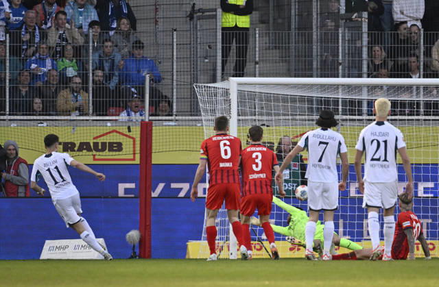GOAL for 0 3 Fisnik Asllani TSG 1899 Hoffenheim 11 Goal kick Action Goal chance against goalkeeper Diant Ramaj 1 FC Heidenheim 1846 FCH 41 1 FC Heidenheim 1846 FCH vs TSG 1899 Hoffenheim 07 03 2026 DFL REGULATIONS PROHIBIT ANY USE OF PHOTOGRAPHS AS IMAGE SEQUENCES AND OR QUASI VIDEO 1 FC Heidenheim 1846 FCH vs TSG 1899 Hoffenheim