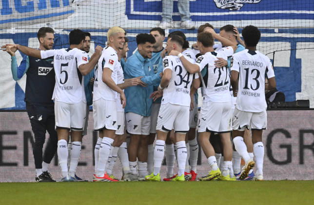 GOAL for 0 3 Fisnik Asllani TSG 1899 Hoffenheim 11 Goal celebration 1 FC Heidenheim 1846 FCH vs TSG 1899 Hoffenheim 07 03 2026 DFL REGULATIONS PROHIBIT ANY USE OF PHOTOGRAPHS AS IMAGE SEQUENCES AND OR QUASI VIDEO 1 FC Heidenheim 1846 FCH vs TSG 1899 Hoffenheim