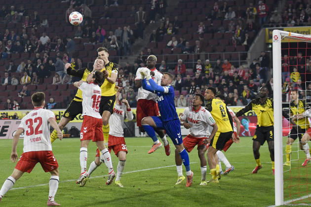 Penalty area scene Goal chance by Maximilian Beier Dortmund 14 and Nico Schlotterbeck Dortmund 4 07 03 2026¢ Football ¢ 1 FC Koeln vs Borussia Dortmund , Rheinenergiestadion, Koeln, DFB DFL REGULATIONS PROHIBIT ANY USE OF PHOTOGRAPHS AS IMAGE SEQUENCES AND OR QUASI VIDEO Copyright: xpepphotox xSaschaxWeizx pep00321, pep_20260307_hm_302599