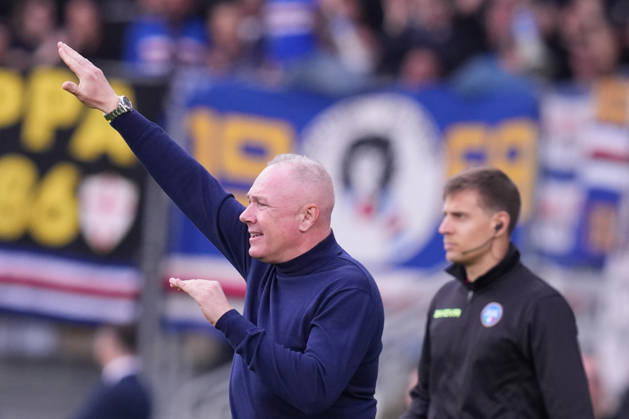 Frosinone s head coach Massimiliano Alvini during the Serie BKT soccer match between Frosinone and Sampdoria at the Frosinone Benito Stirpe stadium, Italy - Sunday, March 8, 2026 - Soccer ( Photo by Alfredo Falcone LaPresse )  Copyright: xAlfredoxFalcone LaPressex