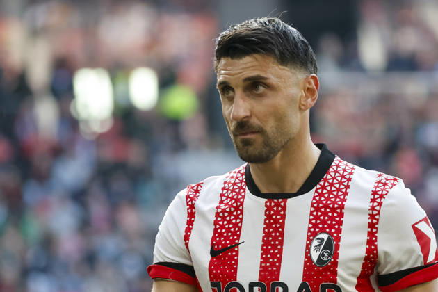 Vincenzo Grifo SC Freiburg, 32 , Germany, Soccer, 1 Bundesliga, 25 Matchday, 2025 2026, SC Freiburg vs Bayer 04 Leverkusen, 07 03 2026, Freiburg im Breisgau Europa Park Stadium Germany Copyright: xGrantxHubbsx