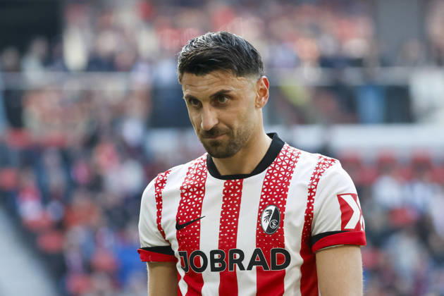Vincenzo Grifo SC Freiburg, 32 , Germany, Soccer, 1 Bundesliga, 25 Matchday, 2025 2026, SC Freiburg vs Bayer 04 Leverkusen, 07 03 2026, Freiburg im Breisgau Europa Park Stadium Germany Copyright: xGrantxHubbsx