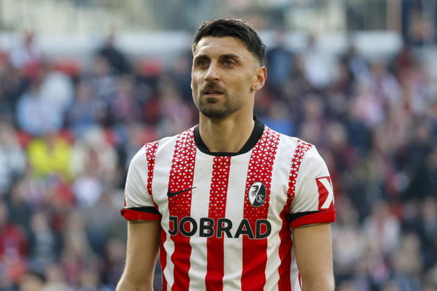 Vincenzo Grifo SC Freiburg, 32 , Germany, Soccer, 1 Bundesliga, 25 Matchday, 2025 2026, SC Freiburg vs Bayer 04 Leverkusen, 07 03 2026, Freiburg im Breisgau Europa Park Stadium Germany Copyright: xGrantxHubbsx