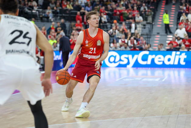 Justuz Hollatz FC Bayern Basketball, 21 , GER, FC Bayern Basketball vs Basketball Loewen Braunschweig, Basketball, easycredit Basketball Bundesliga, 25 Matchday, Season 2025 2026, 10 03 2026, GER, FC Bayern Basketball vs Basketball Loewen Braunschweig, Basketball, easycredit Basketball Bundesliga, 25 Matchday, Season 2025 2026, 10 03 2026 Munich Copyright: xEibner-Pressefoto JennixMaulx EP_JML