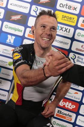 Road cycling, Rad, Radsport, Strasse illustration pictures HARELBEKE, BELGIUM - MARCH 24 : GILBERT Philippe (BEL) Rider of Quick-Step Floors Cycling team after the 60th Record Bank E3 Harelbeke UCI World Tour cycling race with start and finish in Harelbeke on March 24, 2017 in Harelbeke, Belgium, 24 03 17 Harelbeke Belgium Copyright: xJanxDexMeuleneirx