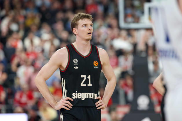 Justuz Hollatz FC Bayern Basketball, 21 , GER, FC Bayern Basketball vs Anadolu Efes Istanbul, Basketball, Euroleague, 31 Matchday, Season 2025 2026, 12 03 2026, GER, FC Bayern Basketball vs Anadolu Efes Istanbul, Basketball, Euroleague, 31 Matchday, Season 2025 2026, 12 03 2026 Munich Copyright: xEibner-Pressefoto JennixMaulx EP_JML