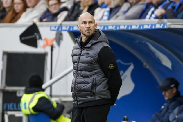 Christian Ilzer TSG Hoffenheim, Coach , Germany, Soccer, 1 Bundesliga, Matchday 26, 2025 2026, TSG Hoffenheim vs VfL Wolfsburg, 14 03 2026, Sinsheim PreZero Arena Germany Copyright: xGrantxHubbsx