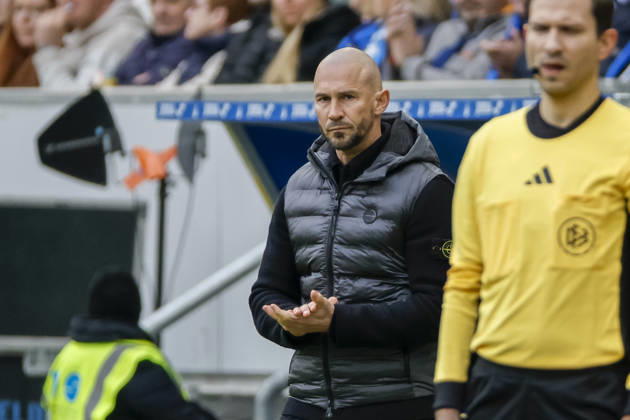 Christian Ilzer TSG Hoffenheim, Coach , Germany, Soccer, 1 Bundesliga, Matchday 26, 2025 2026, TSG Hoffenheim vs VfL Wolfsburg, 14 03 2026, Sinsheim PreZero Arena Germany Copyright: xGrantxHubbsx
