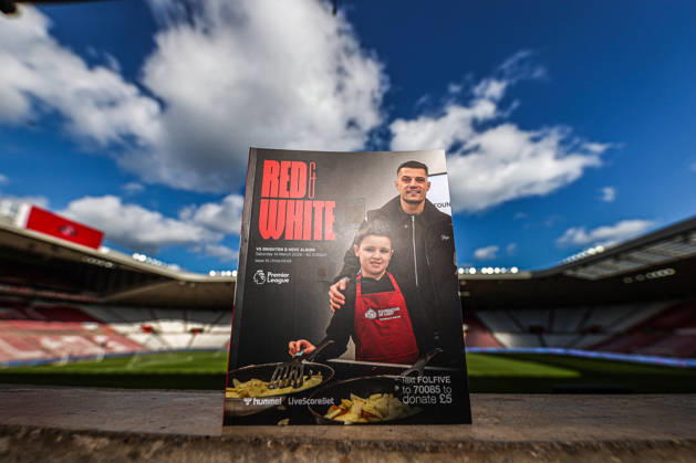 Sunderland v Brighton & Hove Albion - Premier League Granit Xhaka of Sunderland appears on the front cover of the match day program during the Premier League match between Sunderland and Brighton & Hove Albion at Stadium Of Light in Sunderland, United Kingdom, on March 14, 2026. Sunderland Tyne and Wear United Kingdom Copyright: xNewsxImagesx originalFilename:cosgrove-premierl260314_npjZS