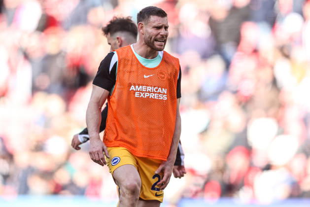 Sunderland v Brighton & Hove Albion - Premier League James Milner of Brighton & Hove Albion participates in the pregame warmup session during the Premier League match between Sunderland and Brighton & Hove Albion at Stadium Of Light in Sunderland, United Kingdom, on March 14, 2026. Sunderland Tyne and Wear United Kingdom Copyright: xNewsxImagesx originalFilename:cosgrove-premierl260314_npspf