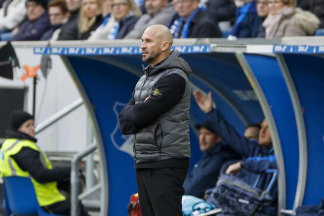 Christian Ilzer TSG Hoffenheim, Coach , Germany, Soccer, 1 Bundesliga, Matchday 26, 2025 2026, TSG Hoffenheim vs VfL Wolfsburg, 14 03 2026, Sinsheim PreZero Arena Germany Copyright: xGrantxHubbsx
