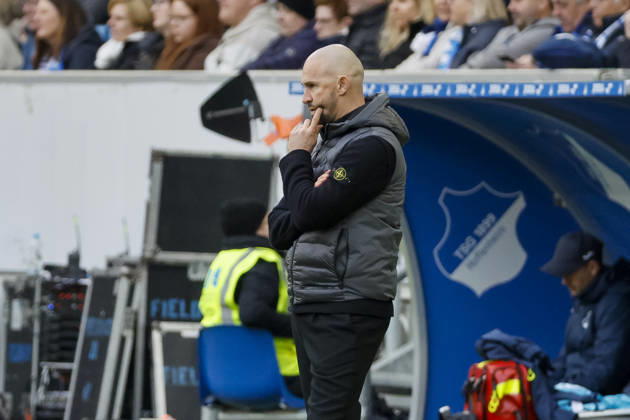 Christian Ilzer TSG Hoffenheim, Coach , Germany, Soccer, 1 Bundesliga, Matchday 26, 2025 2026, TSG Hoffenheim vs VfL Wolfsburg, 14 03 2026, Sinsheim PreZero Arena Germany Copyright: xGrantxHubbsx
